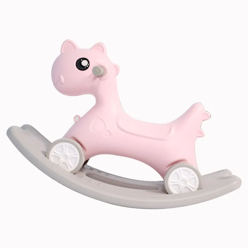 2 Trong 1 Bé Đồ Chơi Rocking Horse Nhựa Trượt Rocking Horse Trong Nhà