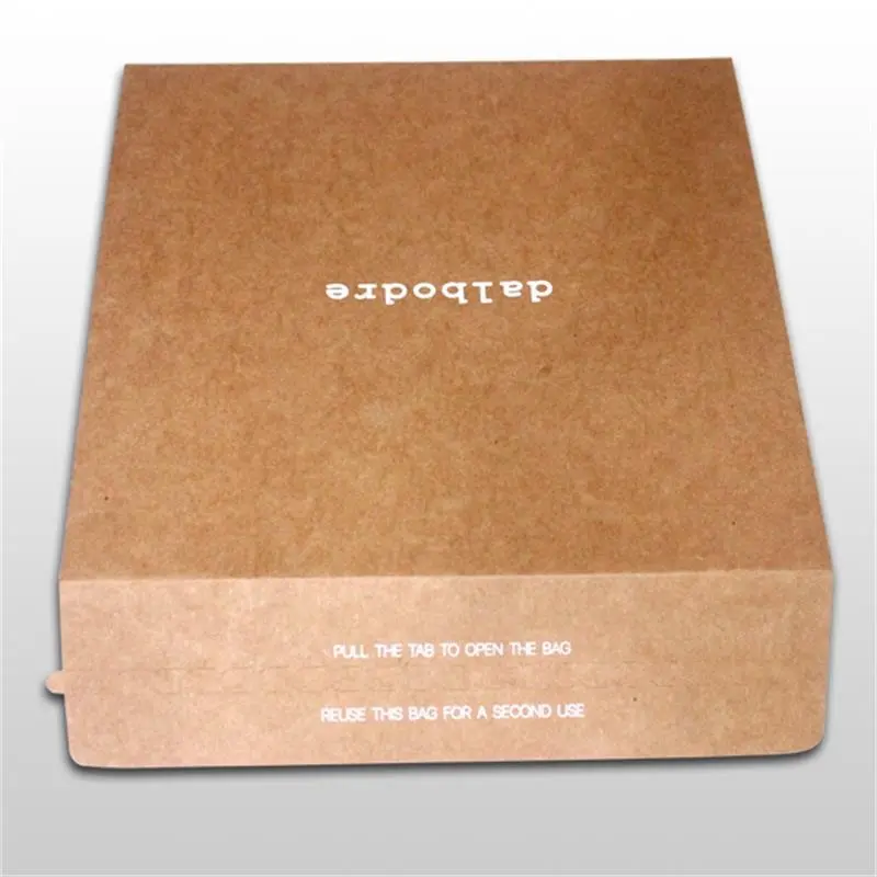 Custom Printed Clothing Courier Package Polymailer Shipping Biodegradable Kraft Paper Mailer Bag Cardboard Envelope Bag
