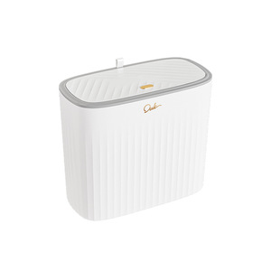Kitchen Trash Can Rectangular With Lid Push Button Indoor Use High End Design - Product Image 3