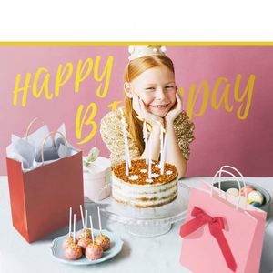 Paper Kraft Gift <b>Bags</b> with Handles Party Goodie Retail Shop <b>Bag</b> Christmas Holiday Birthday Party Gift <b>Bag</b> Solid Color Paper <b>Bag</b> - Product Image 6