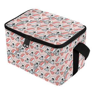 Hawaiian Collection Custom Stylish Durable <strong>Thermal</strong> <strong>Insulated</strong> Salmon Pink Sushi Portable Cooler Aloha Lunch <strong>Bag</strong> Picnic <strong>Bag</strong>