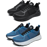 Chaussures de sport pour hommes, respirantes, avec coussinets en mesh, logo personnalisé du fabricant, ODM OEM, antidérapantes, à bout large, confortables et tendance.