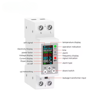 Disjoncteur intelligent WiFi 1P+N, mini disjoncteur unique, compteur d'énergie, surveillance des kilowattheures, voltmètre numérique LCD, minuterie, relais Tuya 0.5S