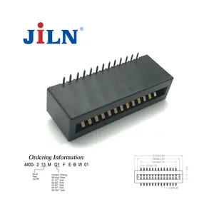 card edge connector single row female type with position 13P SMT electronic gold finger connector