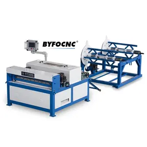Máquina formadora de conductos BYFO HVAC línea de conductos automáticos línea de fabricación de conductos cuadrados 2