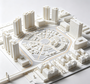 Modelo Arquitectónico Impreso en 3D Personalizado con Tecnología FDM, Maqueta de Edificio Inmobiliario, Servicio de Prototipado OEM/ODM, MOQ de 1 Pieza - Product Image 1