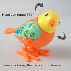 Lindos juguetes de cuerda Sparrow Cute Little Plastic Sparrow Spring Bird Classic Wind-Up Toy para niños Animal Toy - Product Image 6