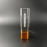 Plaque carrée en cristal Neelpure N010 avec motif personnalisable gravé au laser DIY