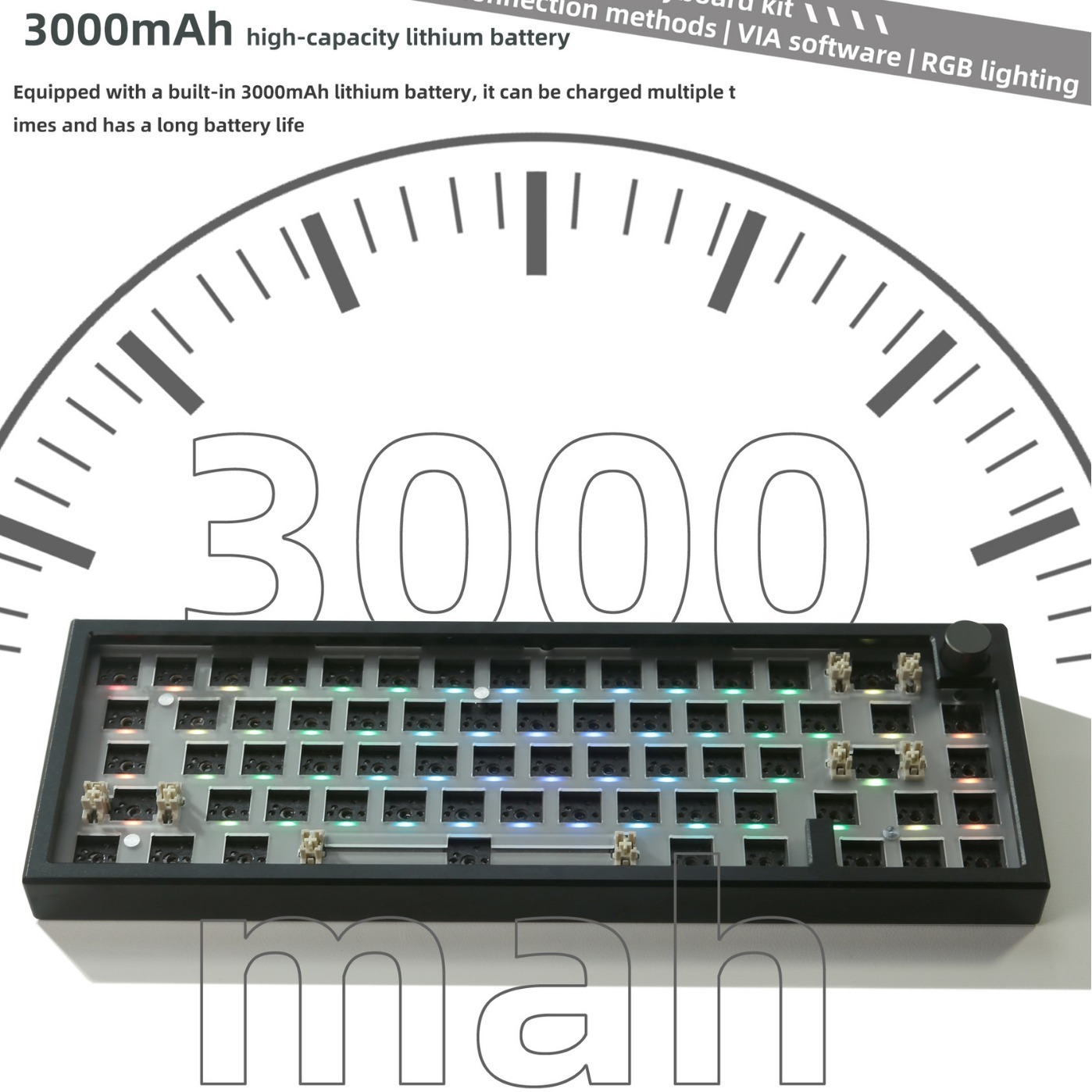 ZUOYA LMK66 Aluminum Mechanical Gaming Keyboard Kit