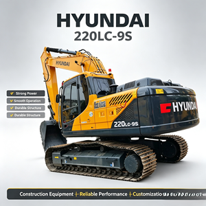 Excavadora de cadenas Hyundai 220LC-9S de 22 toneladas con cucharón de excavación, equipo de construcción de alta calidad y pocas horas de trabajo, en venta. - Product Image 1