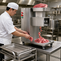 Machine à découper la viande, trancheuse à viande 5,5 kW avec système de contrôle du poids pour usine de plats préparés et de préparation de repas