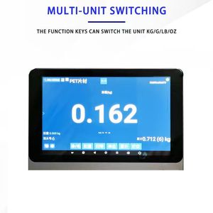 Pantalla táctil completa Pesaje <span class=keywords><strong>digital</strong></span> con indicador de impresora de etiquetas para básculas de plataforma/piso con sistema ERP - Product Image 2