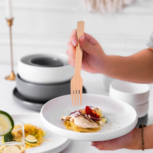 Nuovo Set di Posate Biodegradabili in Bambù, Include Coltello, Forchetta e Cucchiaio per Torte e Noodles - Ideale per il Ritorno a Scuola - Product Image 4
