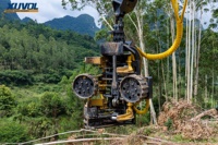 Machine forestière XUVOL pour l'abattage, la coupe, le dépeeling et le débardage du bois, grappin forestier, abatteuse d'arbres, coupe-bûches