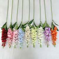 Seiden-Delphinium Großhandel Einzelkopf Künstliche Blume Realistische Blumensträuße Hotel Hochzeit Heim Dekorationen Blumen in Großmengen