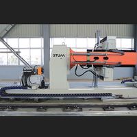Equipo de soldadura de chasis de remolque y acero en h, robot de soldadura de arco sumergible automático de haz h