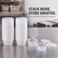 Gobelet à condiments personnalisé avec couvercle facile à décoller pour stations de condiments à emporter, emballage carton export, commandes OEM bienvenues