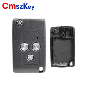 Für Lada Vesta Granta Priora Kalina 3 Tasten Modifiziertes Flip Folding Remote Key Fob Shell Case mit ungeschnittenem Schlüssel blatt