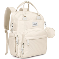 YOUK multifonction grande capacité sac à couches étanche Beige bébé sac de voyage isolé porte-bouteilles sucette étui à langer