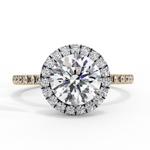 Anillo de diamantes de oro de 18 quilates de la mejor calidad para mujer, elegante joyería de boda y compromiso disponible a precio de mayorista. - Product Image 1