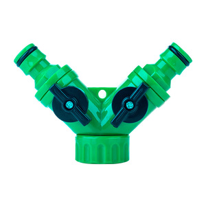 Robinet d'arrivée d'eau Huabangshi 25 mm, connecteur en Y à trois voies, plastique, pour raccordement de robinet domestique - Product Image 3
