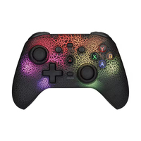 Manette de jeu sans fil NS21 RGB pour Switch/Ps3/Ps4/Android/Ios, joystick gyroscopique 6 axes, manette de jeu à double moteur avec support de téléphone
