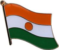 Badge drapeau du Niger en alliage de zinc, épingle pour la décoration de vêtements, procédé de goutte de colle, artisanat métallique