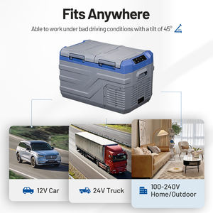 Réfrigérateur de <span class=keywords><strong>camping</strong></span> NLS35 Alpicool OEM & ODM Réfrigérateur de voiture 12v à double température et double contrôle Refroidisseur électrique mini réfrigérateur congélateur - Product Image 5