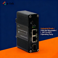 Commutateur Ethernet industriel PD avec port USB Type-C, alimentation PoE, port fibre Gigabit SFP avec boîtier IP40, commutateur fibre