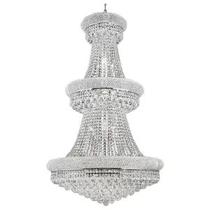 Stile Hotel luce su misura grandi lampadari di cristallo moderno a buon mercato fabbrica lampadari grandi infissi nuovo OEM ODM risparmio energetico