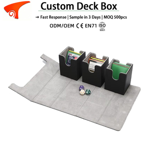Caja de Almacenamiento para Cartas Coleccionables 3 en 1 Desmontable, Resistente al Agua, Ecológica, para Mazos Familiares, TCG, CCG, Yugioh, Deportes (Más de 270 Unidades) - Product Image 1