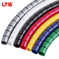 Bande de protection spirale en PE LTS pour vente en gros, 36 mm, noire, flexible, pour gestion de câbles, taille personnalisable, certifiée ROHS CE