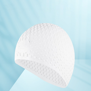 Bonnets <span class=keywords><strong>de</strong></span> <span class=keywords><strong>bain</strong></span> <span class=keywords><strong>en</strong></span> silicone imperméables personnalisés pour protéger les oreilles, parfaits pour les cheveux bouclés, courts, moyens et longs. - Product Image 2