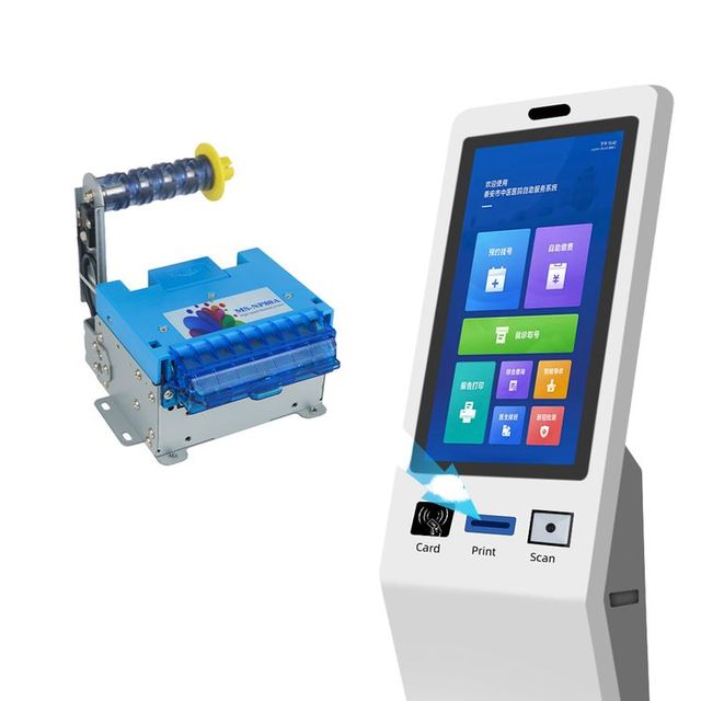 USB Thermal Ticket Printer 3 Inch Parking Ticket Printing Machine Auto Cutter 80mm High-Speed 250mm/s 640dpi Resolution Stock