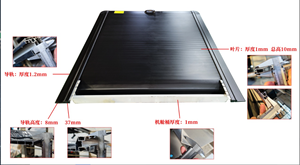 Cubierta Enrollable para Camioneta <span class=keywords><strong>Dodge</strong></span> de Fábrica, Impermeable, de Aleación de Aluminio, Resistente a los Rayos UV, Protección Contra Impactos, Luz LED, Compatible con FJ Cruiser - Product Image 4