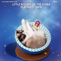 Grande planche à gratter pour chat extra-large, durable et anti-chute de poils, avec motif uni, en corde de chanvre, et lit-jouet pour chat, tout en un, style moderne, Noël
