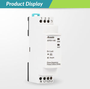 Реле контроля последовательности фаз и отсутствия фаз 380В переменного тока с нейтралью AFKV-14N, может заменить FK-04, <span class=keywords><strong>3</strong></span>-фазное, контроль асимметрии напряжения, дисбаланс 30% - Product Image 1