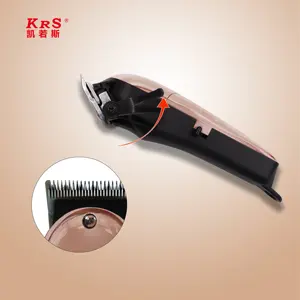 Aparador de cabelo USB recarregável para homens, máquina de cortar cabelo totalmente transparente, marca profissional 9000 RPM sem fio, venda imperdível