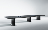 Meubles de bureau, table de conférence exécutive pour 10 personnes, bureau de bureau, table de bureau, mobilier commercial, table de salle de réunion