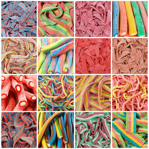 Caramelos de Goma Masticables con Sabor a Fruta en Forma de Pajita, Personalizados de Fábrica, Caramelos de Regaliz Huecos Retorcidos con Sabor a Fresa Ácida - Product Image 5