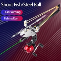 Slingshot de pêche télescopique avec laser vert et moulinet de pêche