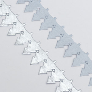 Ruban de Noël métallique or et argent, motif étoile et flocon de neige, pour emballage de boîtes cadeaux, décorations de fête de Noël, bricolage et fournitures artisanales - Product Image 3