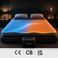 Surmatelas à circulation d'eau avec système de refroidissement et de chauffage à deux zones et contrôle indépendant de la température