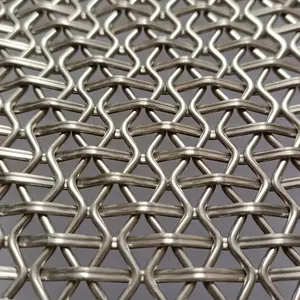 Wholesale Customization Stainless Steel Wire Mesh Iron Steel Wire Mesh Fence Metal Decorative Wire Chain Link Mesh
