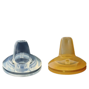 Accessoire combiné tétine et paille en silicone à débit rapide, tête de remplacement pour biberons à col large compatibles <span class=keywords><strong>avec</strong></span> les biberons à boule lestée - Product Image 1