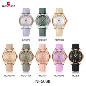 Naviforce 5068 phụ nữ thời trang thạch anh xem không thấm nước nhiều màu sắc món quà thanh lịch đồ trang sức tốt đồng hồ mini - Product Image 6