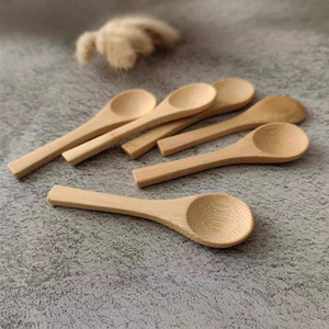 Cucharas de bambú y madera al por mayor, cucharas de bambú carbonizadas, cucharas especiales para té de flores, cucharas de madera con mango largo - Product Image 3