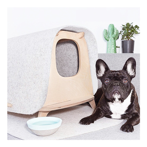 ขายส่งทนทานน่ารักรู้สึกบ้านสัตว์เลี้ยงเตียงไม้ที่ทันสมัยบ้านสุนัข - Product Image 1