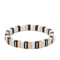 Nouveauté 2025 Offre Spéciale Europe coloré carré fait à la main émail Tila Miyuki perles bracelets pour femmes hommes