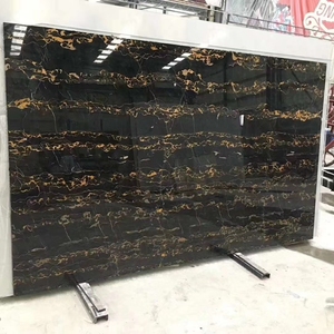 Azulejos de mármol negro de alta calidad, mármol negro con recubrimiento de oro, Nerón Portoro, 2022, venta al por mayor, de Italia - Product Image 3